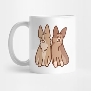 Cute Corgi Best Friends Mug